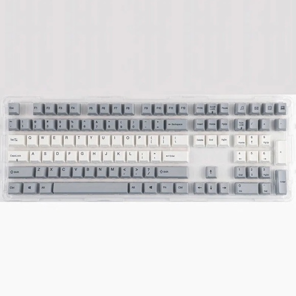 Varmilo 108-Key Dye Sub PBT Keycap Set - White and Grey - Picture 1 of 8